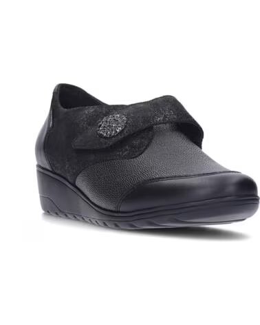 MEPHISTO BRANDA BLACK - SCARPE CON ZEPPA DA DONNA