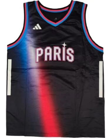 ADIDAS Camiseta De Baloncesto Paris Basketball Home en negro para unisex