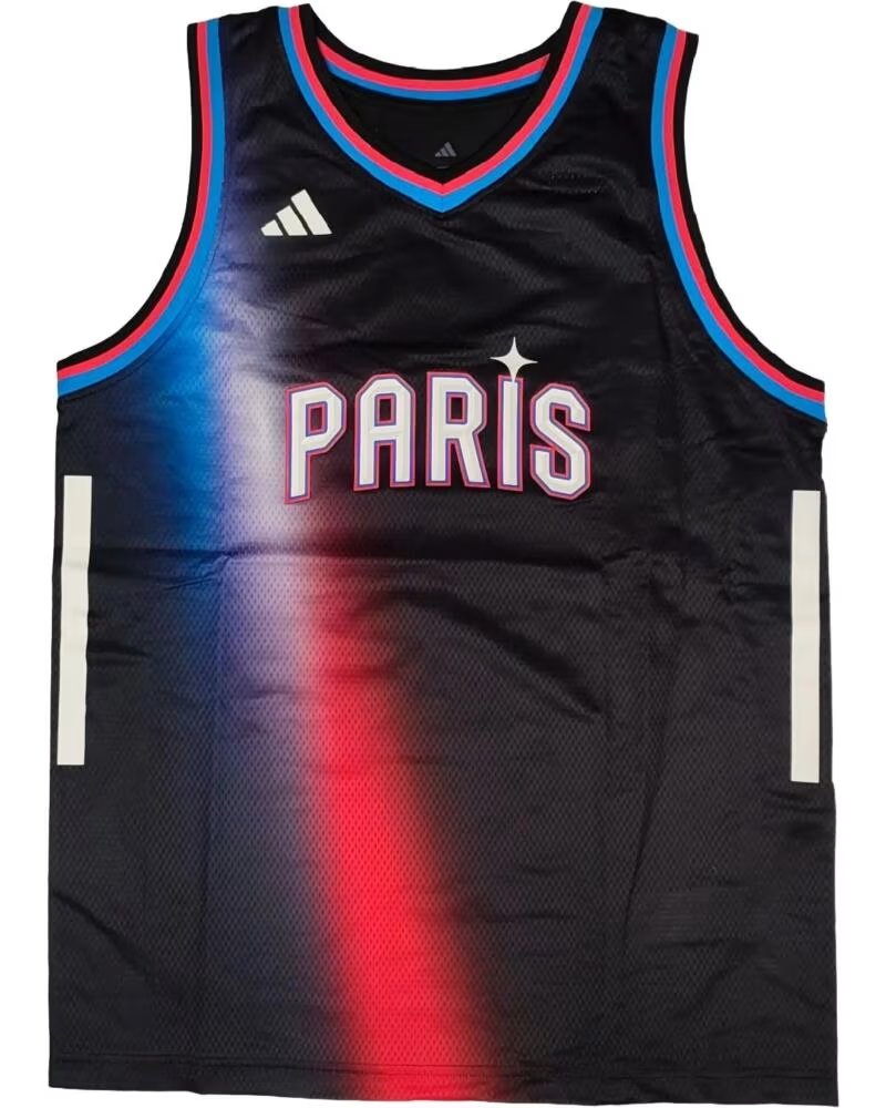ADIDAS Camiseta De Baloncesto Paris Basketball Home en negro para unisex