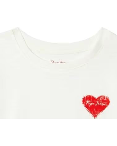 PEPE JEANS CAMISETA MANGA CORTA NIÑA BLANCO