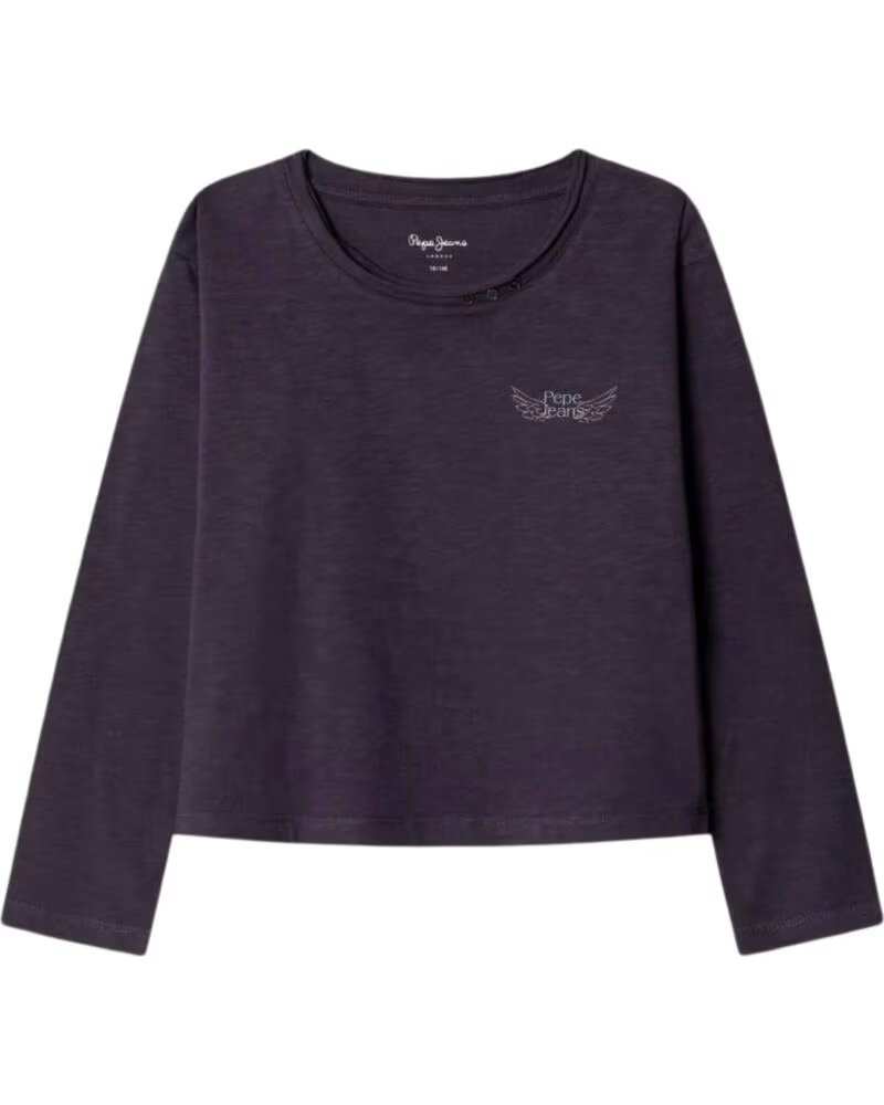 PEPE JEANS CAMISETA MANGA LARGA NIÑA GRIS