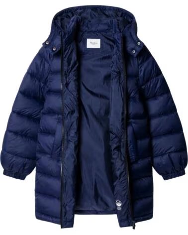 PEPE JEANS NINA GESTEPPTE JACKE MIT KAPUZE AZUL