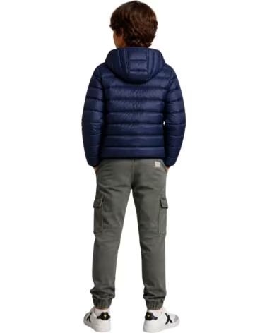 PEPE JEANS CAPPOTTO IMBOTTITO CON CAPPUCCIO DA RAGAZZO AZUL