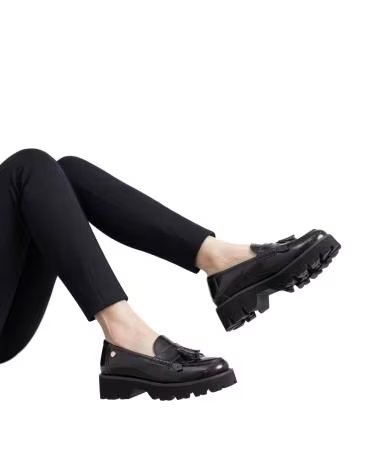 XTI MOCCASINS 144677 AVEC GLANDS ET PLATEFORME BORDEAUX BURDEOS