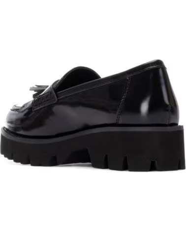 XTI Mocasines 144677-Negro en negro para mujer NEGRO