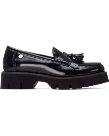 XTI Mocasines 144677-Negro en negro para mujer NEGRO