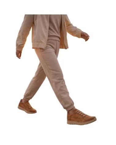 BASKETS PANCHIC P05 EN CUIR NUBUCK CAMEL