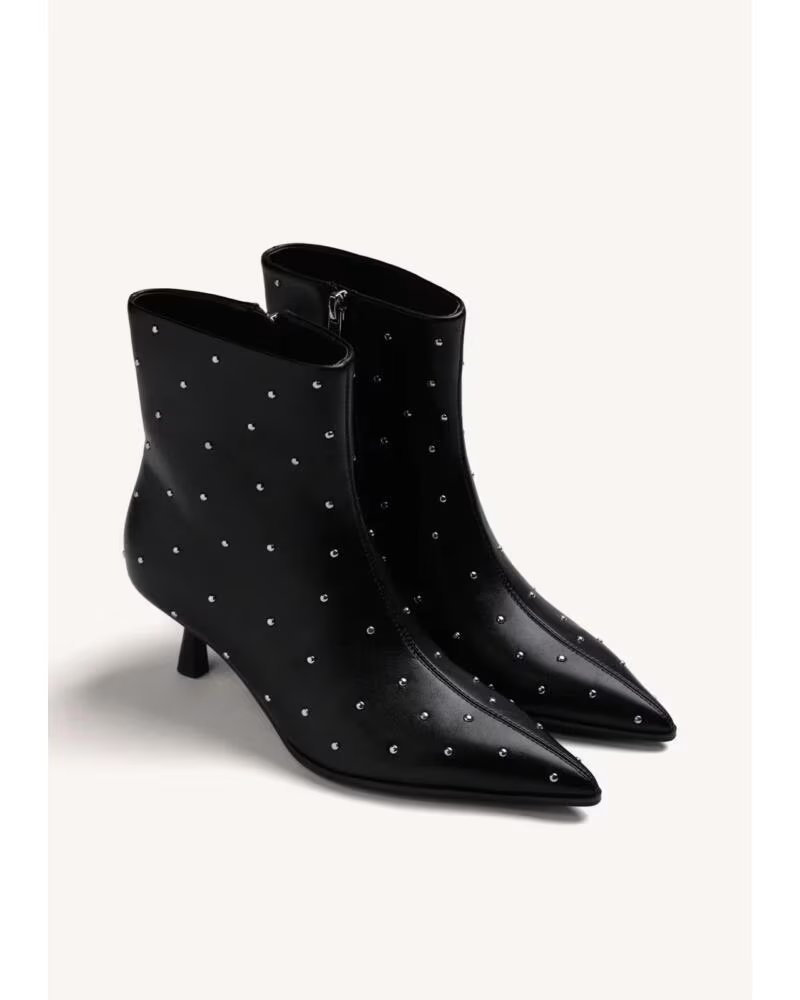 DAMEN STIEFELETTEN MIT NIETEN 80821 GIOSEPPO SCHWARZ NEGRO