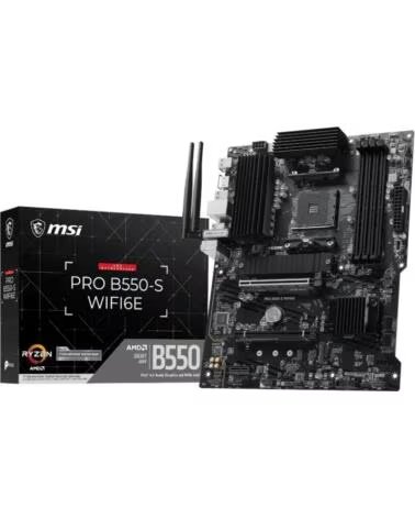 MSI Placa base pro b550 - s wifi6e ddr4 am4 atx - 4x ddr4
