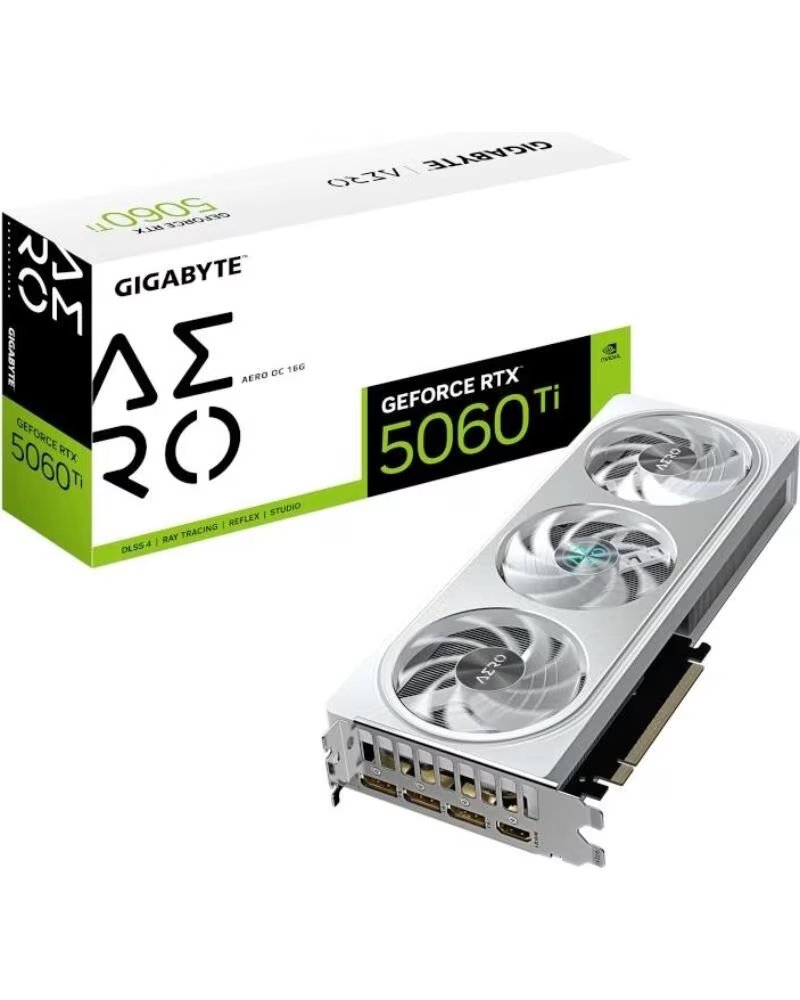 GIGABYTE Tarjeta grafica rtx 5060 ti aero oc 16gb gddr7 - 3x dp - 1x hdmi pci express 5 0