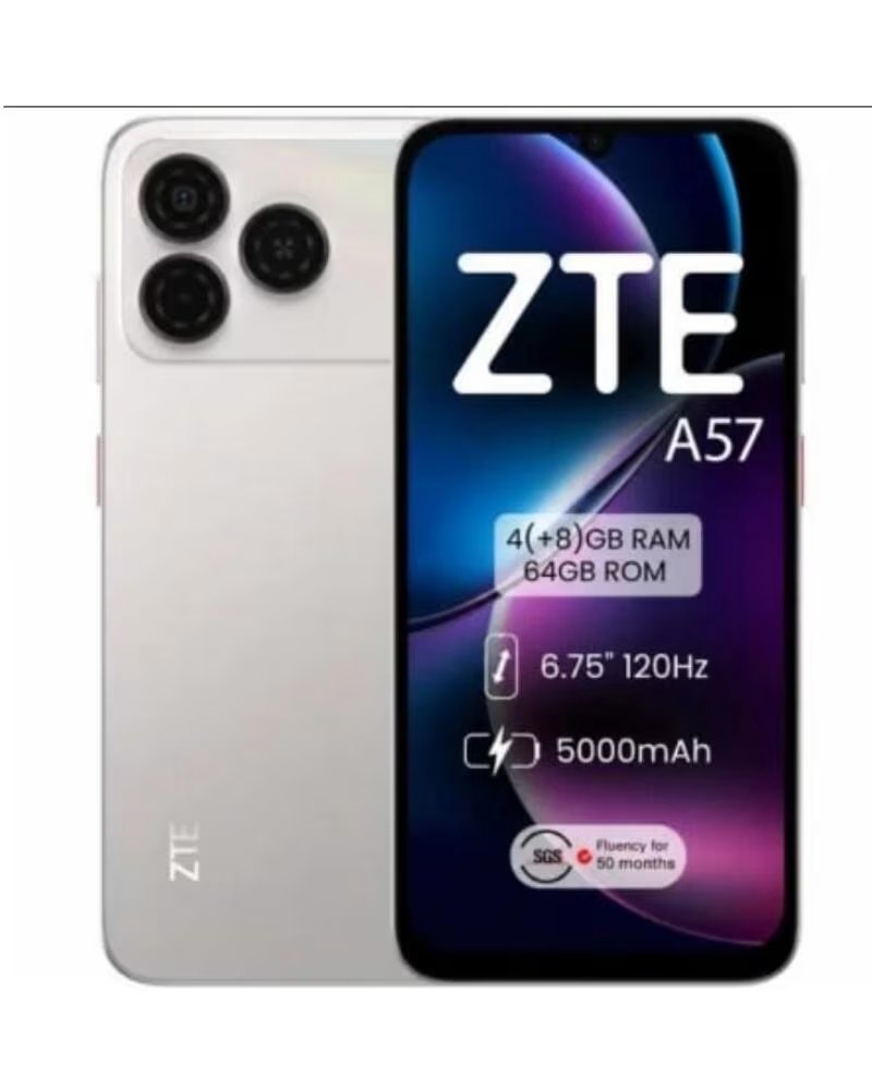 ZTE Smartphone A57 4GB- 64GB- 6 75- Plata
