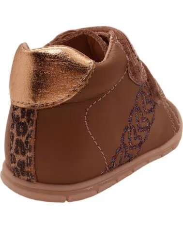 PABLOSKY Botines Ziggy Rosa en rosa para bebe ROSA DE PIEL CON CIERRE ADHERENTE ZIGGY 076470