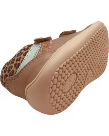 PABLOSKY LÄSSIGER BARFUSS-STIEFEL DUBAI 077730 ROSA AUS LEDER MIT KLETTVERSCHLUSS