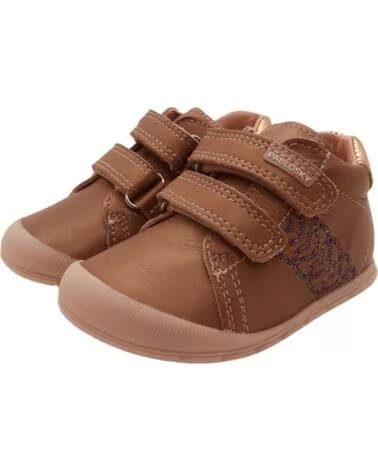 PABLOSKY Botines Ziggy Rosa en rosa para bebe ROSA DE PIEL CON CIERRE ADHERENTE ZIGGY 076470