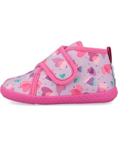 GARVALIN BASKETS PIEDS NUS FILLE 261337 COEURS LILAA164