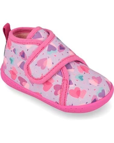 GARVALIN BASKETS PIEDS NUS FILLE 261337 COEURS LILAA164