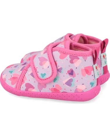 GARVALIN BASKETS PIEDS NUS FILLE 261337 COEURS LILAA164