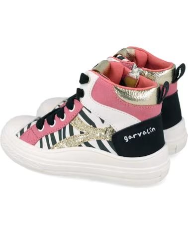 GARVALIN BOTA ALTA PARA NIÑA 261553 CEBRA MULTICOLOR BLANCOA050