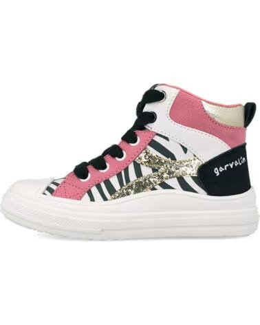 GARVALIN BOTA ALTA PARA NIÑA 261553 CEBRA MULTICOLOR BLANCOA050
