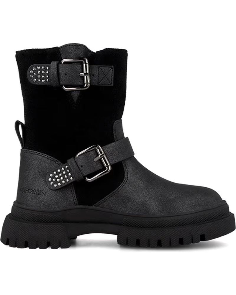 GARVALIN BOTAS PARA MENINA 261572 FIVELAS NEGROA054