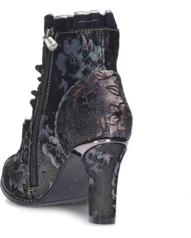 LAURA VITA DAMEN STIEFELETTEN ALCBANEO 130 BLUMEN ANTHRACITE