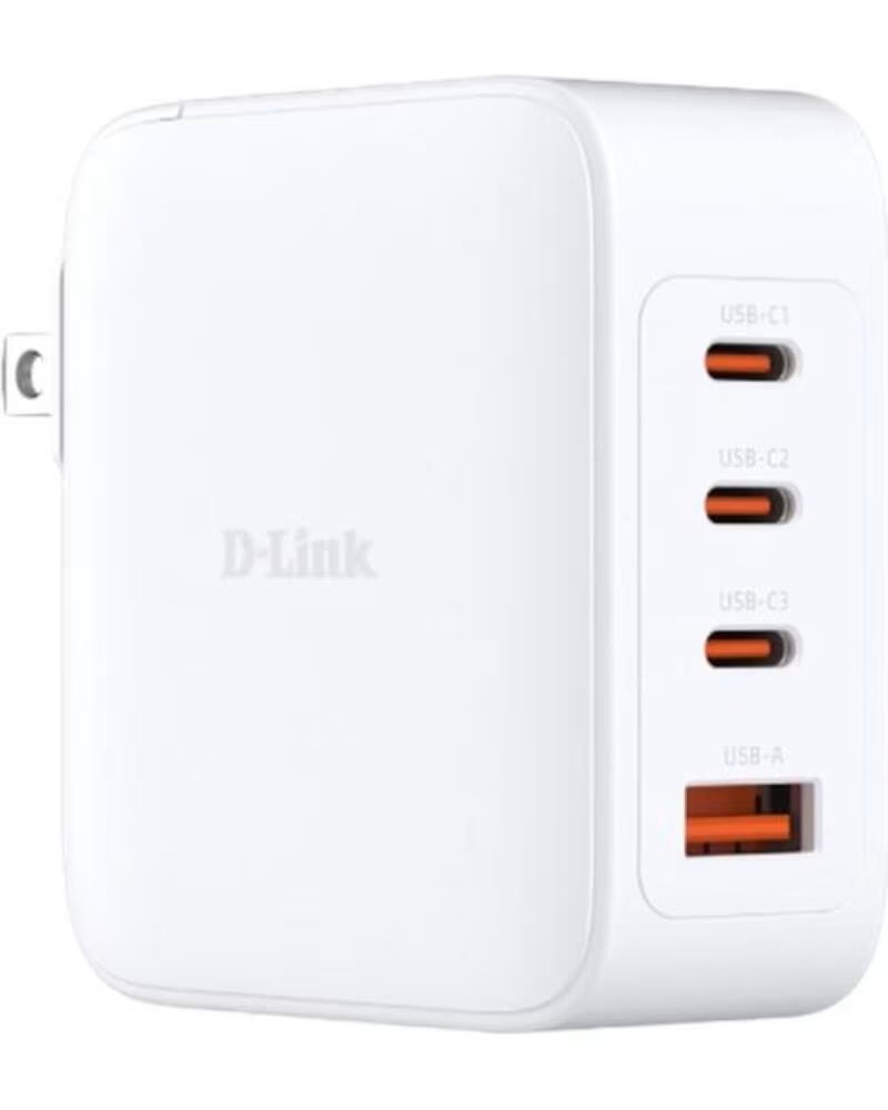 DLINK Cargador de pared d - link dcp - 101 100w 3x usb tipo c 1x usb tipo a blanco