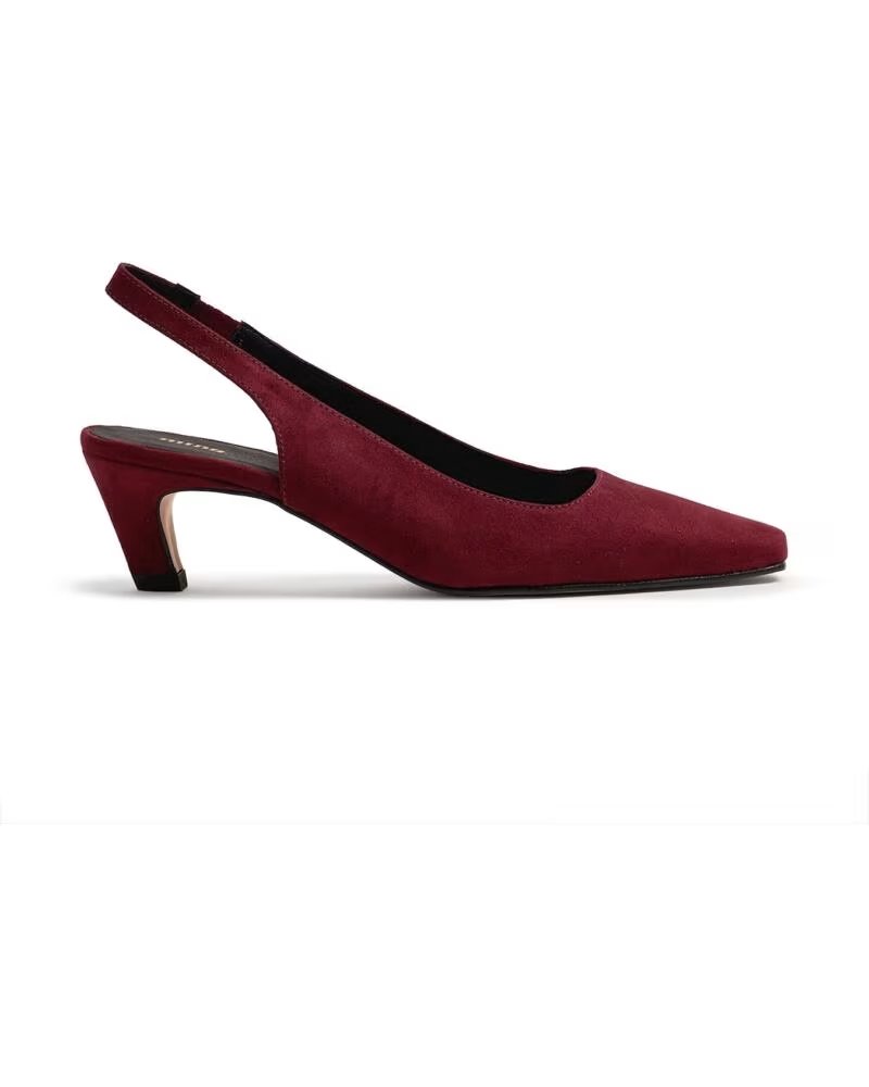 ESCARPINS SLINGBACK À TALON MTNG 54158 BORDEAUX ROJO