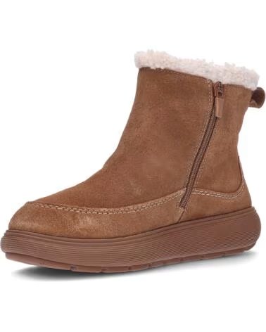 FITFLOP BOTTINES PLATES W IQ-COMFF SUEDE CUIR MARRON TERRACOTTATAN