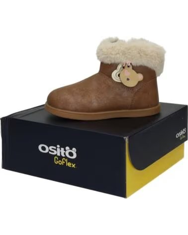 SCARPE PRIMI PASSI BIMBA CONGUITOS OSSH156008 ORSETTO MARRONE TAN