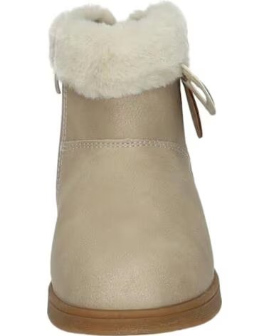OSITO OSSH156008 KUNSTFELL-STIEFELETTEN MIT BÄREN- UND HERZDETAIL BEIGE