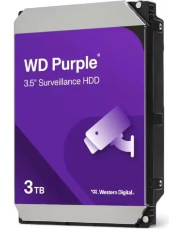 WESTERN DIGITAL WD34PURZ PURPLE DISCO DURO 3 TB 35 PULGADAS SATA 5400 RPM 128 MB