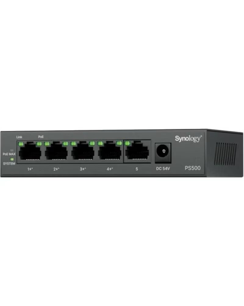 SYNOLOGY PS500 SWITCH 4XG POE 1XG 60W