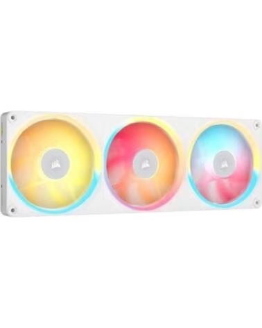 CORSAIR Ventilador caja lx360 - r icue link rgb 3x 120mm blanco