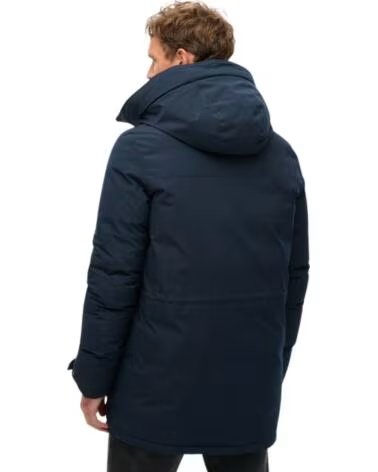SUPERDRY VESTE PARKA HOMME AVEC CAPUCHE BLEUE AZUL