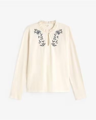 BLUSA YERSE 45167 CRU BORDADA VARIOS COLORES