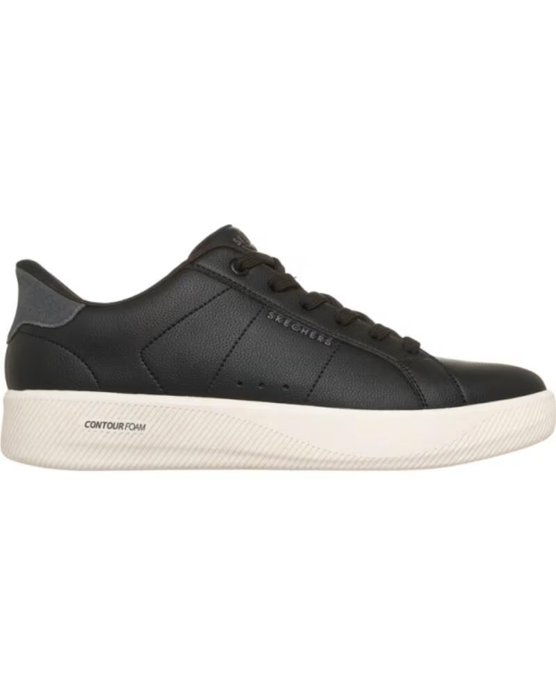SKECHERS Zapatillas Slip-Ins Arch Fit Court Break en negro para hombre BLACK DURALEATHER- GRAY SUEDE