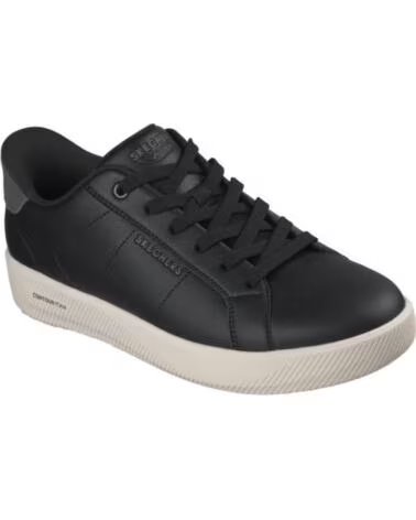 SKECHERS Zapatillas Slip-Ins Arch Fit Court Break en negro para hombre BLACK DURALEATHER- GRAY SUEDE