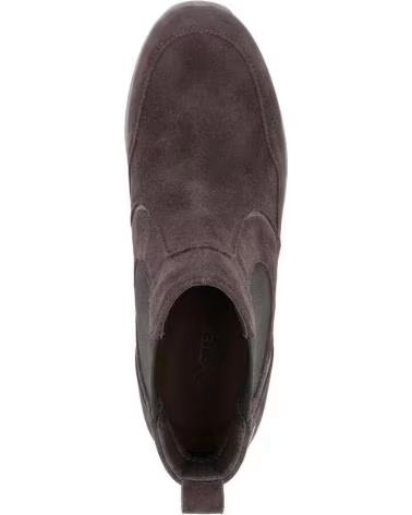 IMAC 208409 BOTTINES EN CUIR AVEC WEDGE ET FERMETURE ÉCLAIR MARRON