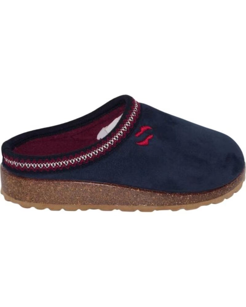 SEVILLAS KOMFORT SLIP-ON HAUSSCHUH PLUMAFLEX SOHLE SV176 MARINEBLAU MARINO
