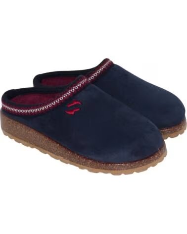 SEVILLAS KOMFORT SLIP-ON HAUSSCHUH PLUMAFLEX SOHLE SV176 MARINEBLAU MARINO