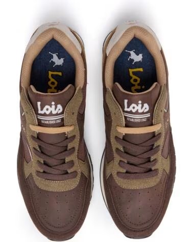 LOIS JEANS 64589-023 TÉNIS CASUAL CASTANHO MARRON