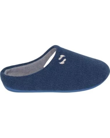 SEVILLAS KOMFORT SLIP-ON HAUSSCHUH PLUMAFLEX EINLEGESOHLE SV507 DAMEN BLAU AZUL