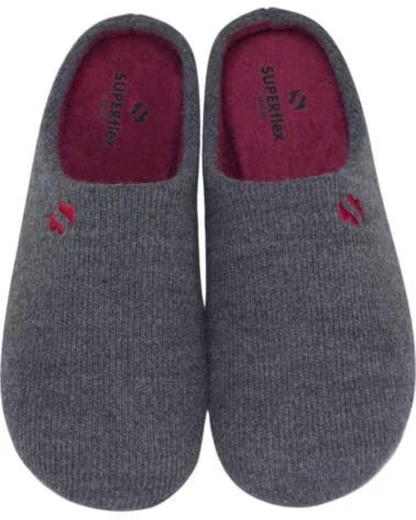 SEVILLAS PANTOFOLA CALDA SLIP-ON CON SOTTOPIEDE PLUMAFLEX SV508 DA UOMO GRIS