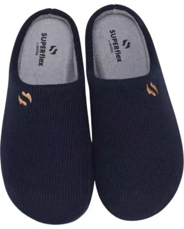 SEVILLAS WARMER SLIP-ON-HAUSSCHUH MIT PLUMAFLEX-INNENSOHLE SV508 FÜR HERREN - MARINEBLAU MARINO
