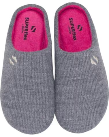 CIABATTA COMFORT SLIP-ON SEVILLAS CON SOLETTA PLUMAFLEX SV507 DA DONNA - GRIGIO GRIS