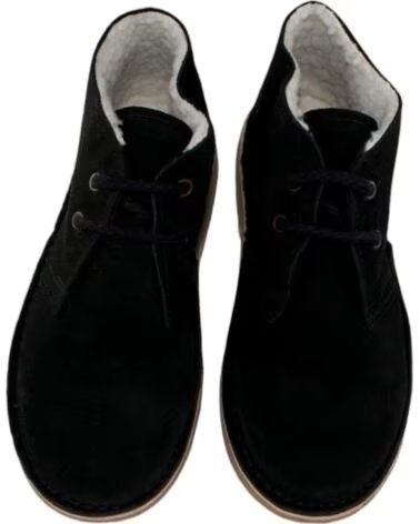 SEVILLAS BOTTILLON EN CROÛTE DE CUIR AVEC MOUTON SYNTHÉTIQUE 807FB FEMME NEGRO