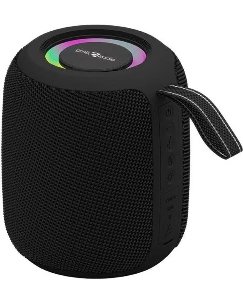 GEMBIRD Altavoz BT Efecto Luz LED RGB Negro