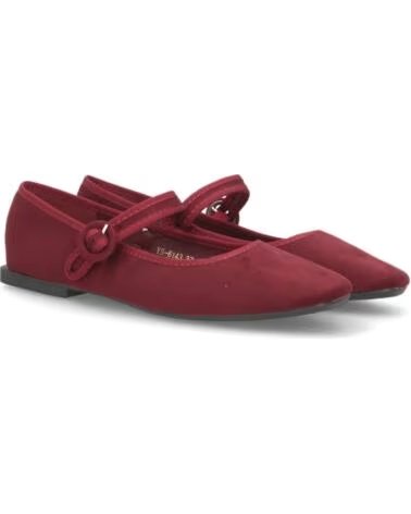 SPORT3PUNTO0 YS-6143-BORDEAUX BALLERINES EN VELOURS AVEC BRIDE VARIOS COLORES