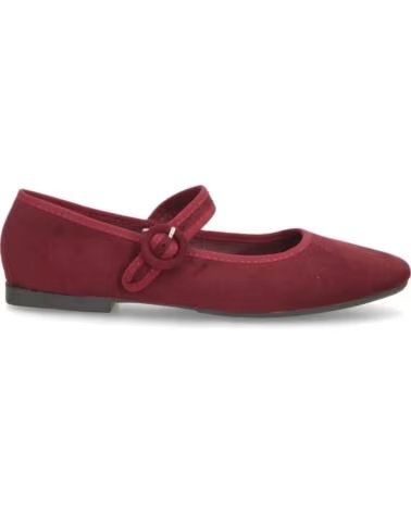 SPORT3PUNTO0 YS-6143-BORDEAUX SAMT-BALLERINAS MIT RIEMEN VARIOS COLORES