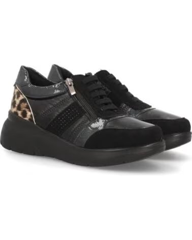 SPORT3PUNTO0 M607 SNEAKERS NERE CON DETTAGLIO LEOPARDATO VARIOS COLORES